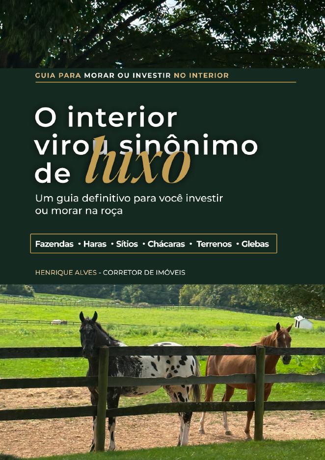 Capa do guia O interior virou sinônimo de luxo